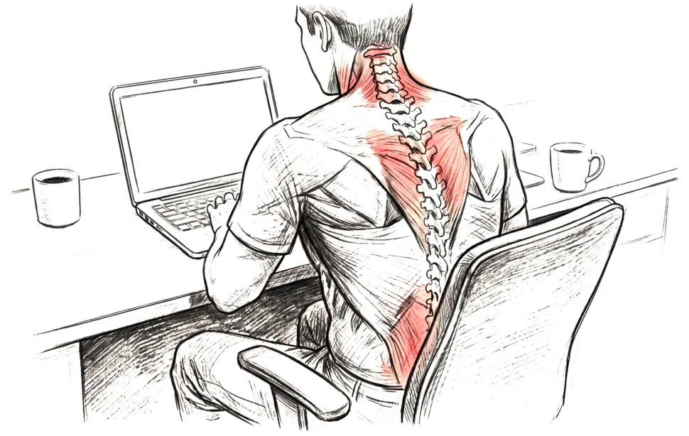 Back ache from sitting
