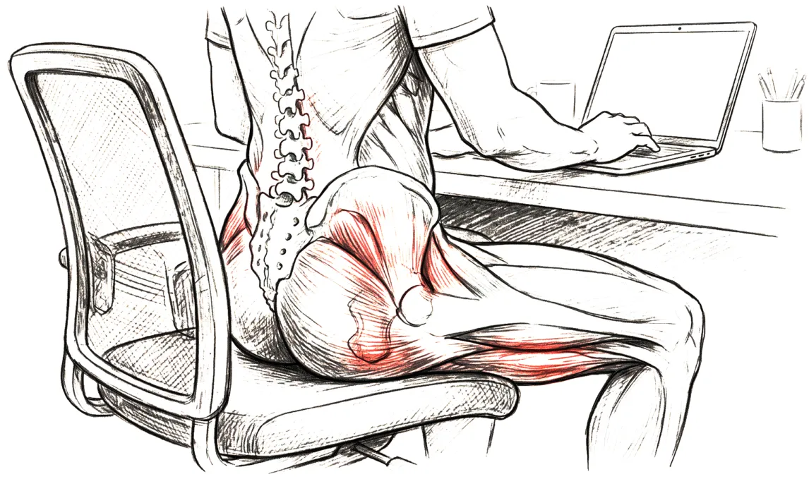 Effects of sitting on the lower body